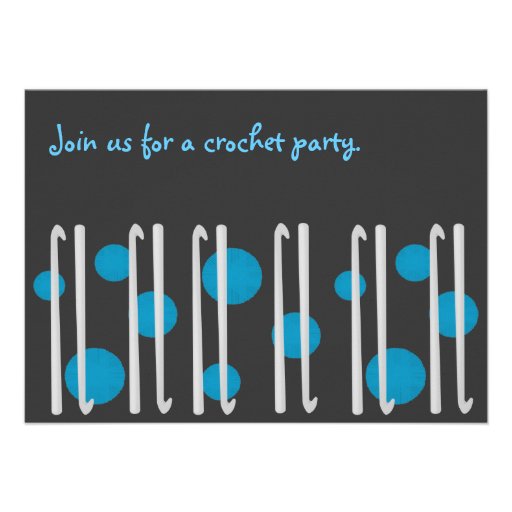 Crochet Party Invitation