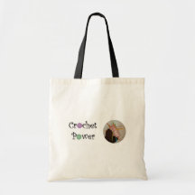 Crochet Power Canvas Bag