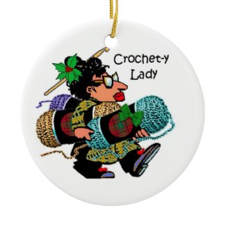 Crochet-y Lady Christmas Ornament ornament