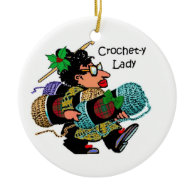 Crochet-y Lady Christmas Ornament