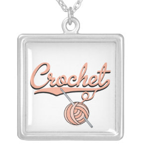 Crochet Yarn Necklace necklace