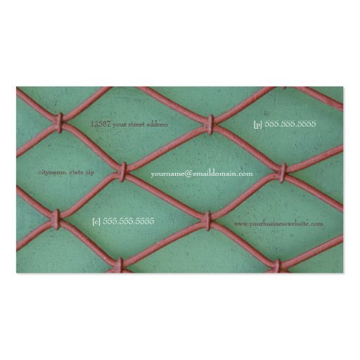 Crocheted Wires - Business Card (back side)