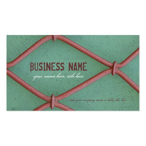 Crocheted Wires - Business Card (front side)