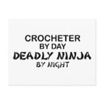 Crocheter Deadly Ninja by Night Post Card
