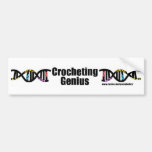 Crocheting Genius DNA Helix Bumper Sticker