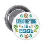 Crocheting is Cool Pin