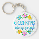 Crocheting Smiles Key Chain