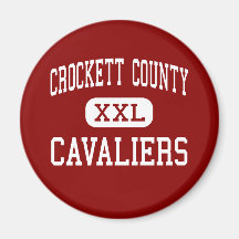 Crockett County - Cavaliers - High - Alamo Refrigerator Magnets