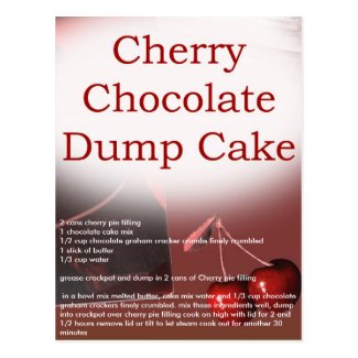 crockpot chocolate cherry dump cake
