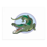 Crocodile/Alligator Circle Design Post Cards