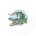 Crocodile/Alligator Circle Design stickers by doonidesignsanimals Crocodile/Alligator Circle Design stickers