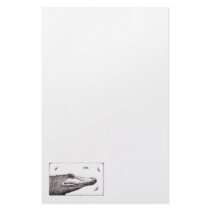 Crocodile alligator dragonflies fun art drawing customized stationery