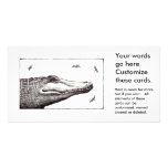 Crocodile alligator fun art cards announcements photo card