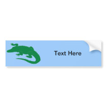 Crocodile Alligator Gator Reptile Bumper Stickers