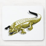 crocodile alligator retro mouse pad