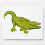 crocodile alligator retro mousepad