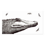 Crocodile alligator trapper wrestler tour meat art business card templates