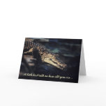Crocodile birthday card