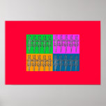 crocodile color posters