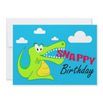 Crocodile Happy Pary Invitations