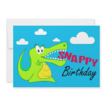Crocodile Happy Pary Invitations
