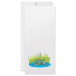 crocodile head in the water personalized rack card