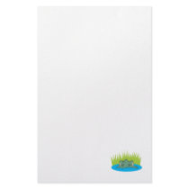 crocodile head in the water custom stationery