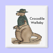 Crocodile Wallaby Magnet magnets