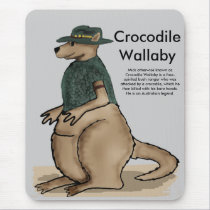 Crocodile Wallaby Mousepad mousepads