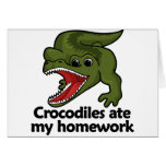 Crocodiles ate my homework cards
