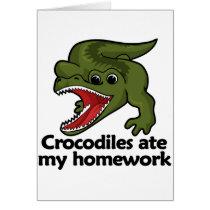 Crocodiles ate my homework card