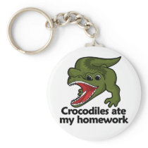 Crocodiles ate my homework key chains