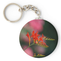 Crocosmia key chain keychains