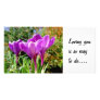 Crocus again, Loving you is so easy to do.... Photo Card Template