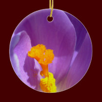 Crocus Ornament Purple Flowers Decoration ornaments