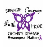 Crohn’s Disease Celtic Butterfly 3 T Shirt