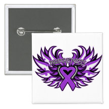 Crohn's Disease Awareness Heart Wings.png Pin