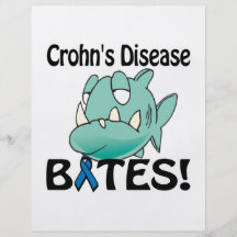 Crohns Disease BITES (blue) Personalized Flyer