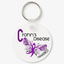 Crohn's Disease BUTTERFLY 3 keychains