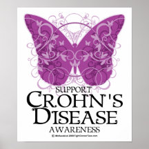 Crohn's Disease Butterfly Print