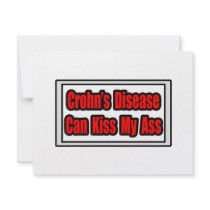 Crohn's Disease Can Kiss My Ass Invitation