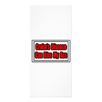 Crohn's Disease Can Kiss My Ass rack cards by Crohns_Disease Crohn's Disease Can Kiss My Ass rack cards