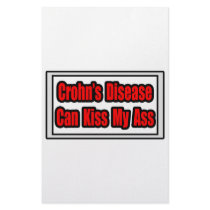 Crohn's Disease Can Kiss My Ass stationery