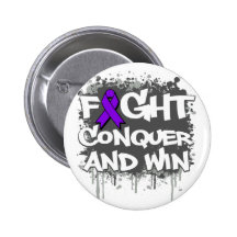 Crohn's Disease Fight Conquer and Win Pins