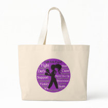 Crohn's Disease Fight Like A Girl Collage Bags
