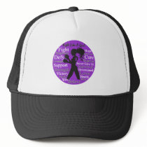 Crohn's Disease Fight Like A Girl Collage Hat