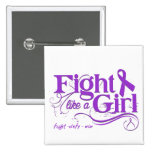 Crohn's Disease Fight Like A Girl Elegant buttons