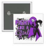 Crohn's Disease Fight Like A Girl Grunge buttons
