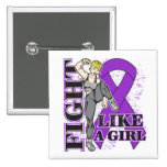 Crohn's Disease Fight Like A Girl Kickin Butt buttons