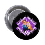 Crohn's Disease Fight Rosie The Riveter Pinback Buttons